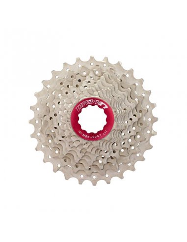 CASSETTE SUNRACE ALUMINIO METAL ROJO...