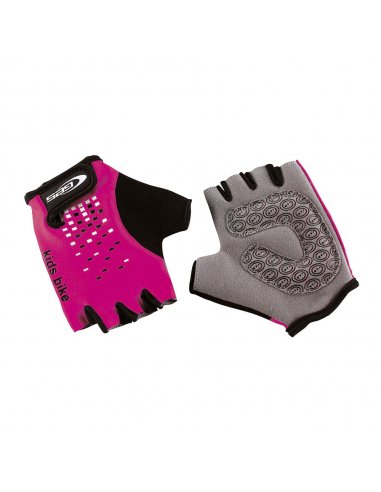 GUANTES GES NIÑO KIDS BIKE ROSA/NEGRO...