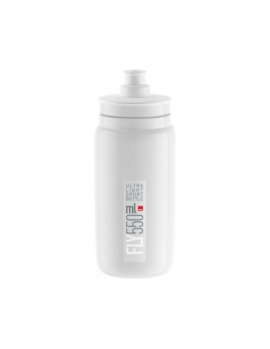 BIDON ELITE  FLY BLANCO LOGO GRIS 550 ml