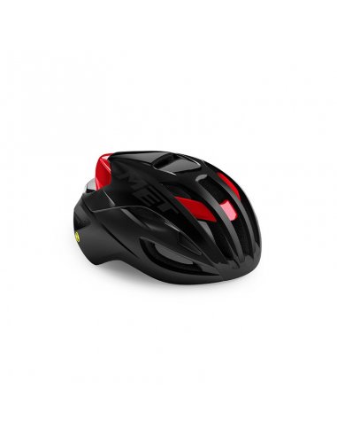 CASCO MET RIVALE NEGRO/ROJO MATE...