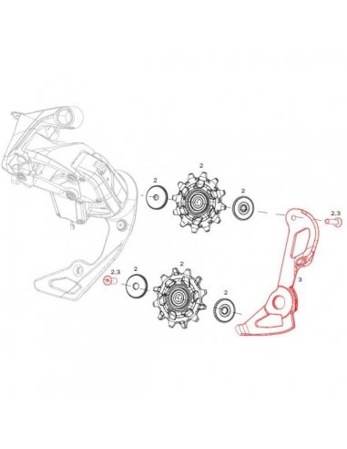 JAULA CAMBIO TRASERO SRAM FORCE ETAP...