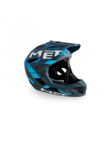 CASCO MET PARACHUTE AZUL CIAN MATE S