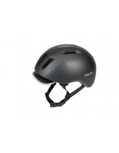 CASCO MET CROSSOVER NEGRO/CIAN BRILLO