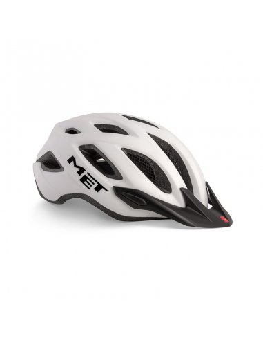 CASCO MET CROSSOVER BLANCO MATE M