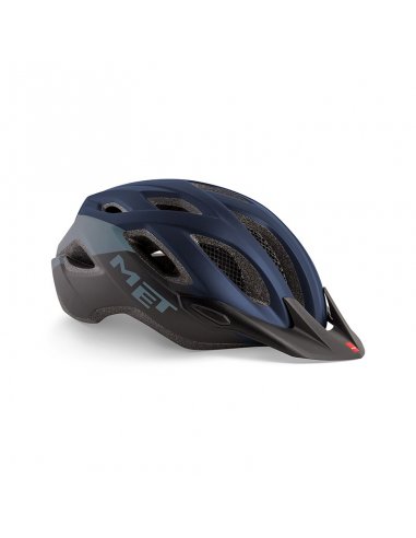 CASCO MET CROSSOVER AZUL/NEGRO MATE M