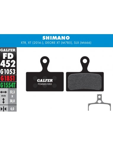 ▷ Pastillas GALFER Shimano XT Standard